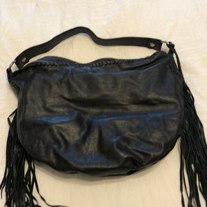 Patricia Nash Vincenzo black leather hobo bag
